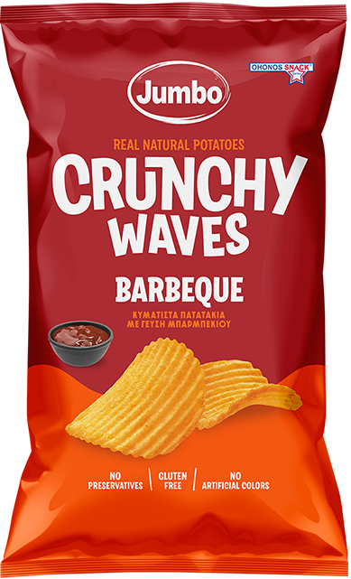Crunchy waves chips BBQ